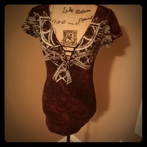 Affliction Cathedral series Women's shirt